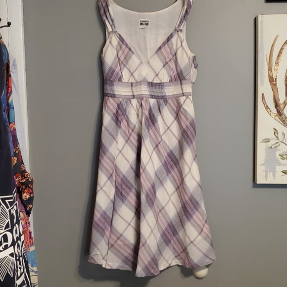 EUC Converse One Star Boho Punk Plaid Dress - Picture 2 of 5